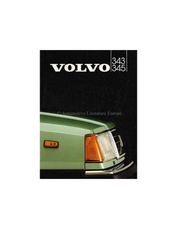 1982 VOLVO 343 / 345 BROCHURE NEDERLANDS, Ophalen of Verzenden
