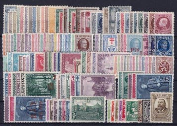 Belgique 1919/1939 - Séries avec Helm, Houyoux, Paysages,, Gestempeld
