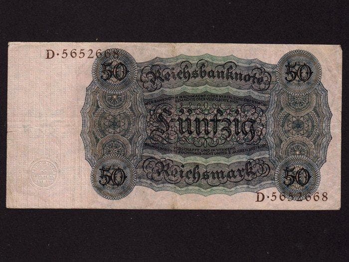 Duitsland. - 50 Reichsmark - 1924 - Pick 177 (Zonder, Postzegels en Munten, Bankbiljetten | Europa | Niet-Eurobiljetten