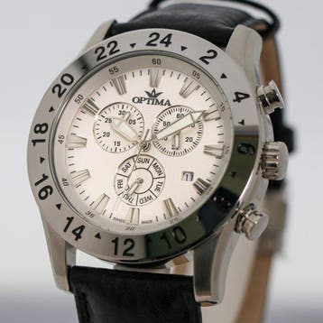 OPTIMA - Swiss Made Chronograph Watch - OSC333-SL-1 - Sans, Nieuw