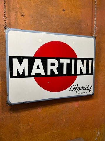 Publi Régie Amiens - Martini lAperitif - Reclamebord -