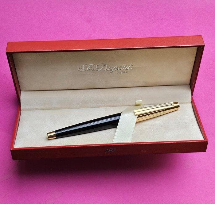 S.T. Dupont - ELLIPSIS LAQUE DE CHINE & PLAQUÉ OR - PLUME OR, Collections, Stylos