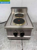 Cuisinière électrique Combisteel 2 feux en acier inoxydable, Verzenden