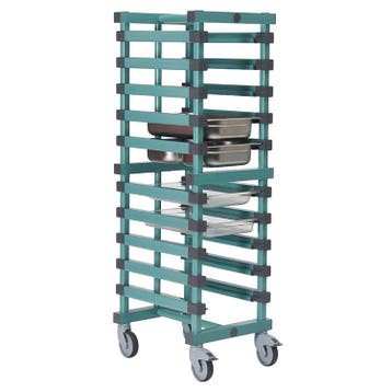 REA regaalwagen met 12 etages en wielen | 1/1 GN |, Verzenden