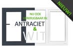 PVC raam draaikiep-vast-draaikiep b300xh110cm antreciet, Gevelraam of Ruit, 80 tot 120 cm, Nieuw, Ophalen of Verzenden