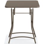 Inklapbare Tafel | BREEZE | Staal | Cappuccino |, Verzenden, Nieuw in verpakking