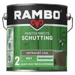 Rambo Pantserbeits Schutting Mat Transparant Antraciet 2.5L, Verzenden