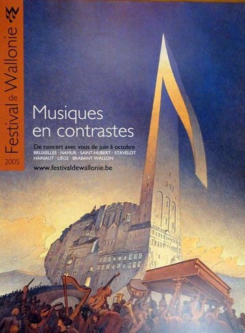 Schuiten, François - 1 Offset Print - Musique En Contrastes, Livres