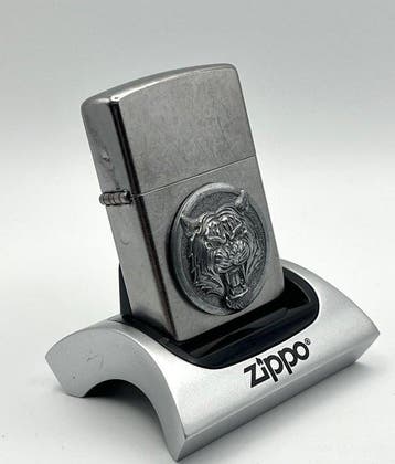 Zippo, No Reserve Price - Wildlife Series Tiger Emblem, Nieuw