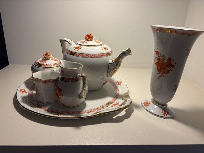 Herend - Tafelservies (6) - Porselein, Antiek en Kunst, Antiek | Meubels | Tafels