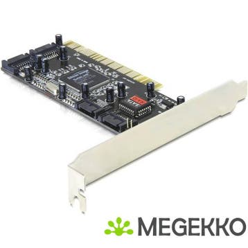 Delock 70154 PCI-kaart > 4 x interne SATA met RAID, Verzenden