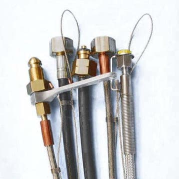 Batterijslang 300 bar zuurstof L=75cm, Ophalen of Verzenden, Nieuw