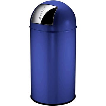 Afvalbak | Blauw | 40L | Duwdeksel | Ø350x740(h)mm EKO, Verzenden