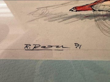 Ferrari - Formula One - Gilles Villeneuve - 1991 - Tekening, Nieuw