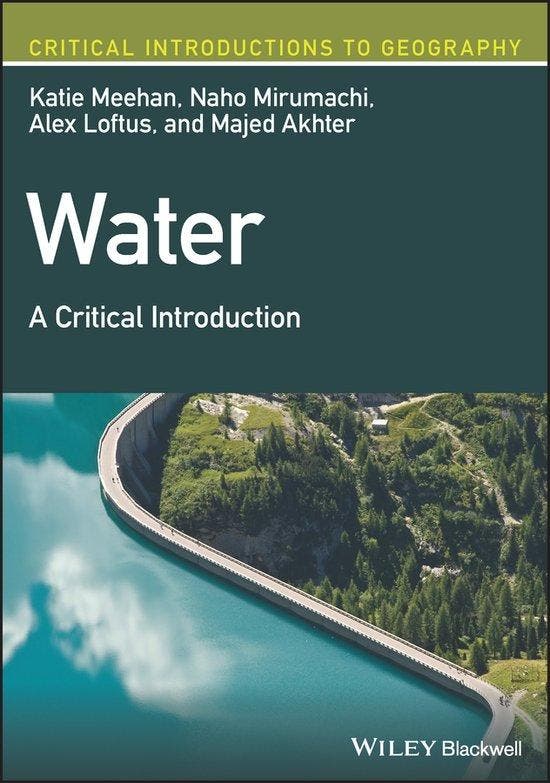 Critical Introductions to Geography- Water 9781119315216, Livres, Langue | Anglais, Envoi