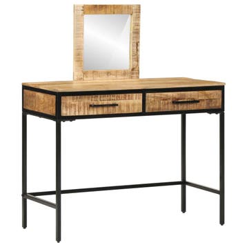 vidaXL Kaptafel met lade Bruin 100 x 40 x 120 cm Massief, Verzenden, Nieuw