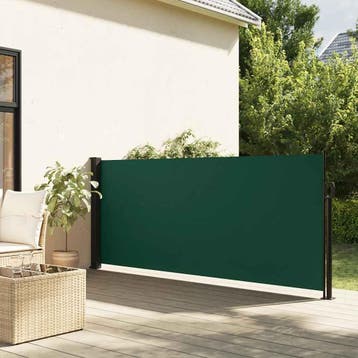 vidaXL Windscherm uittrekbaar 120x500 cm donkergroen, Tuin en Terras, Verzenden, Nieuw