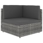 vidaXL Hoekbank sectioneel poly rattan grijs, Verzenden, Nieuw