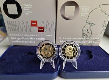 Croatie. 2 Euro 2024/2026 Marko Marulic + Radio and