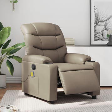 vidaXL Massagestoel verstelbaar elektrisch kunstleer, Huis en Inrichting, Fauteuils, Verzenden, Nieuw