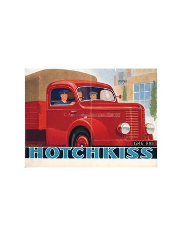 1946 HOTCHKISS CAMION BROCHURE FRANS