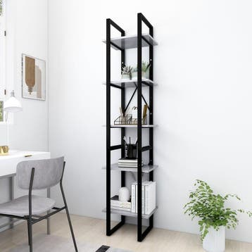 vidaXL Boekenkast met 5 schappen 40x30x175 cm bewerkt hout, Verzenden, Nieuw