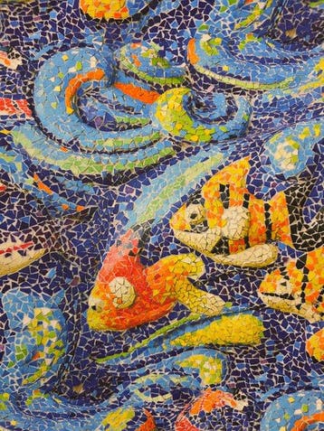 Stof Modaico tropicale Mediterraneo- 300x280 cm- artistiek