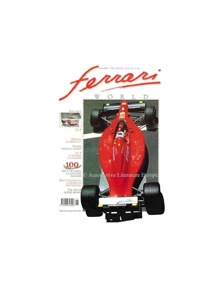 1990 FERRARI WORLD MAGAZINE 9 ENGELS, Boeken, Auto's | Folders en Tijdschriften