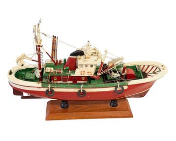 Modelboot - Het is een ambachtelijk vissersschip,