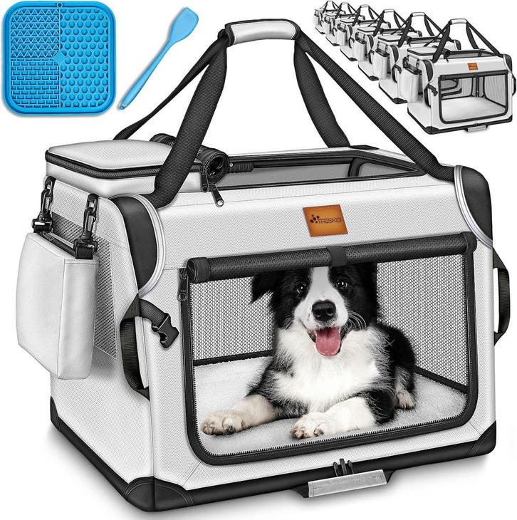 Reisbench hond - Draagtas hond - Transportbox - 92x63x63 cm, Dieren en Toebehoren, Transportboxen, Nieuw, Verzenden