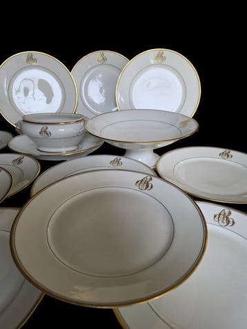 Porcelaine de Paris - Tafelservies (14) - Porselein -