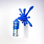 2FAST - Chrome Blue Graffiti Soup Splash Can Sculpture