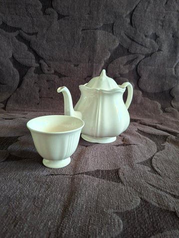 Wedgwood - Service à thé (9) - Queens Shape - Poterie -, Antiek en Kunst