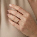 Bvlgari - Bague - 18 carats Or rose - 0.04ct. tw. Diamant