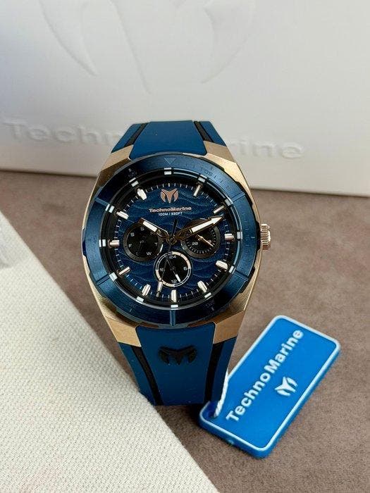 TechnoMarine - OCEAN Chronograph Date Blue - Zonder, Handtassen en Accessoires, Horloges | Heren