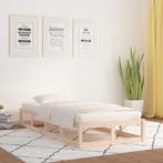 vidaXL Bedframe massief hout 90x200 cm, Huis en Inrichting, Slaapkamer | Bedden, Verzenden, Nieuw