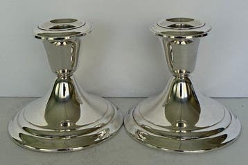 Gorham - Kaarsenhouder Gorham sterlingzilver kandelaars #661