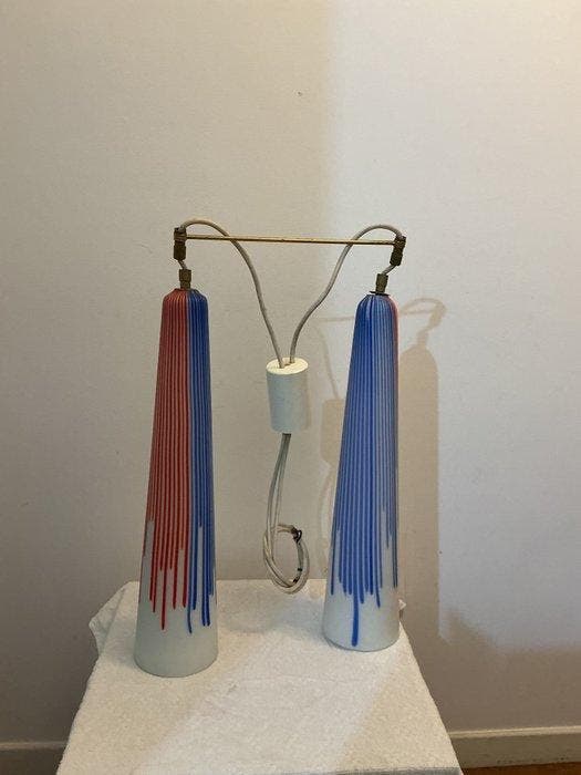Plafondlamp - Glas - Mode eeuw, Antiek en Kunst, Antiek | Verlichting
