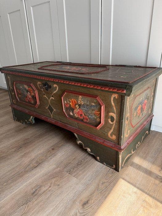 Kist - Spar - Uitzetkist 1938 Antiek, Antiek en Kunst, Antiek | Overige Antiek