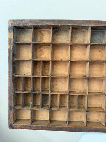 Decoratief dienblad - Printers brievenbak