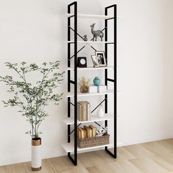 vidaXL Hoge kast 80x30x210 cm massief grenenhout wit, Verzenden