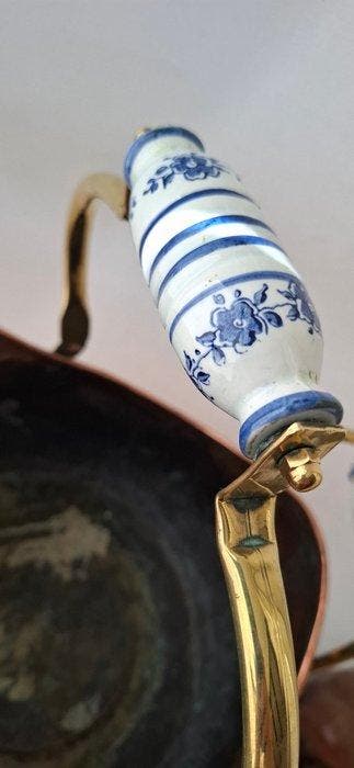 Pot - Openhaard accessoire - Koper - Kolenkit / houtbak, Antiek en Kunst