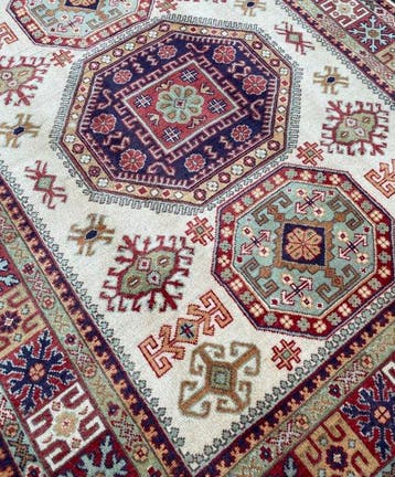 Afghaan Kaukasisch- Ongebruikt - Tapijt - 195 cm - 150 cm, Antiek en Kunst