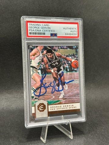 2016/17 Panini George Gervin 189 Gesigneerde kaart - 1 Card, Verzamelen, Nieuw