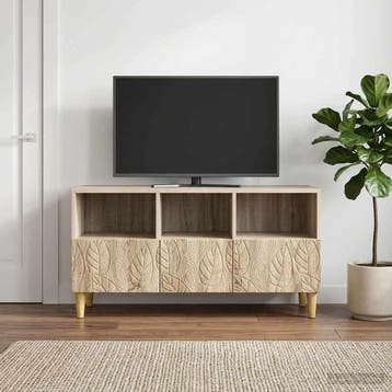vidaXL TV Kast 102 x 34,5 x 50 cm Sonoma Eiken Bewerkt hout, Verzenden, Nieuw