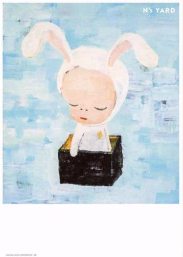 Yoshitomo Nara (1959) - Harmless Kitty / Little Bunny in the, Antiek en Kunst