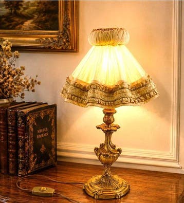 Lamp - Brons - Louis XV-stijl / rocaille