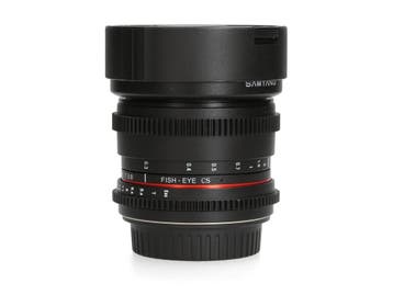 Samyang 8mm T3.8 UMC CS - Canon EF-S - Groothoeklens, Ophalen of Verzenden, Comme neuf