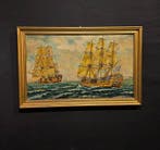 Nederlandse school (XX) - Coppia di galeoni