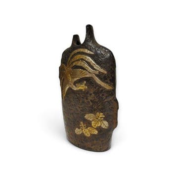 Takaoka-brons Feniks Bloemvaas - Brons - Japan - Shwa